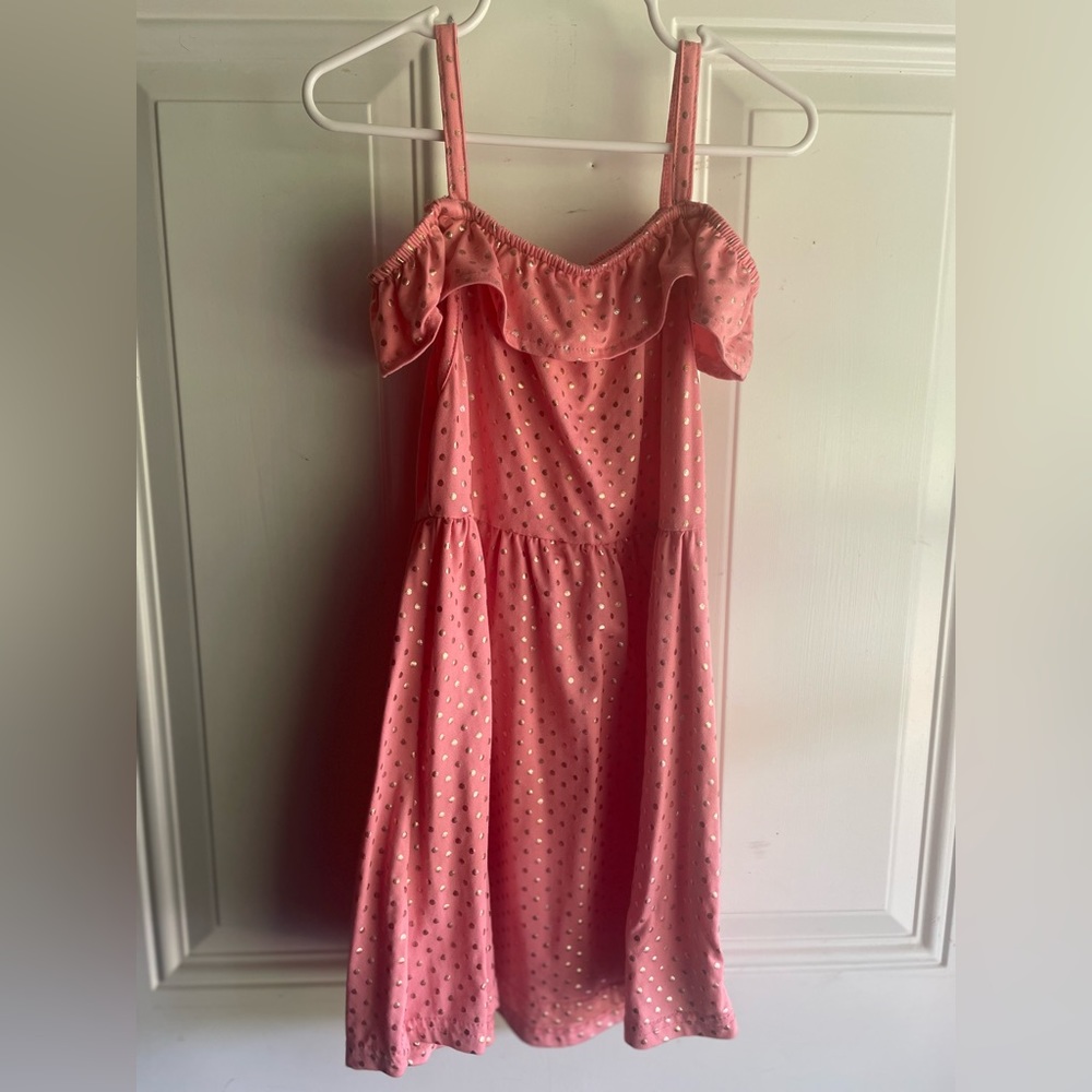 Picapino Brand casual dress size 5 girls. Can also go off shoulders. Super cute!